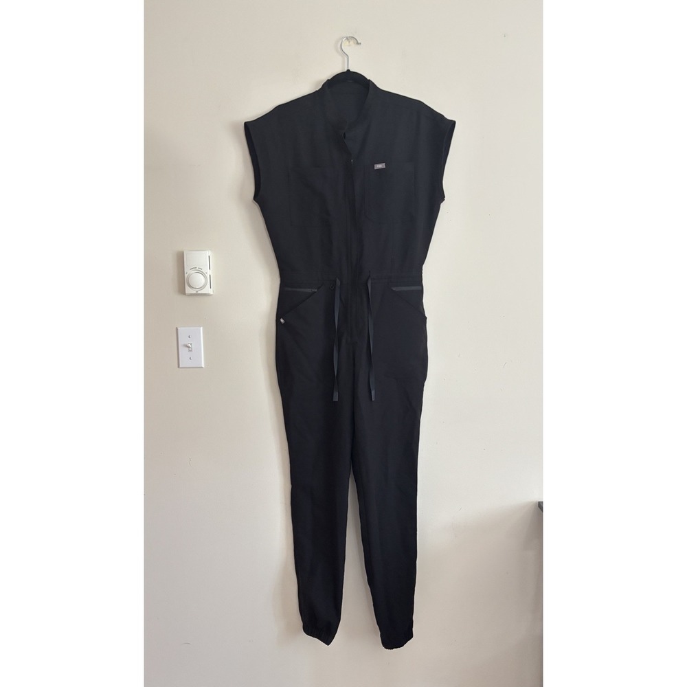 Figs Rafaela Black Jumpsuit